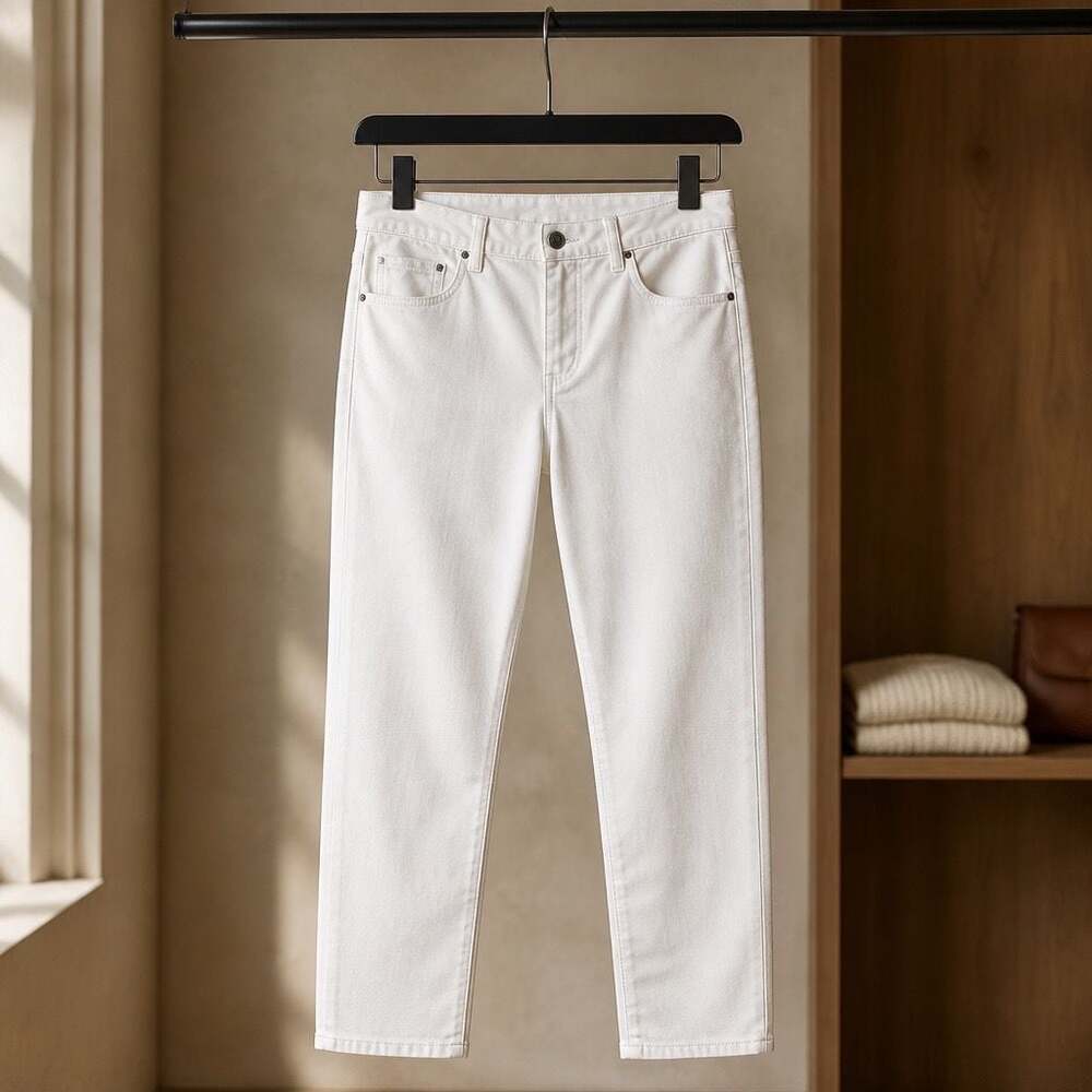 Soundstyle by Beau Dawson White Straight Leg Jeans Size 16 #1201